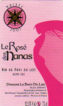 Cuvée  "LE ROSE DES NANAS"