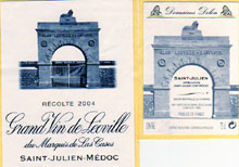 Cuvée  "GRAND VIN DE LEOVILLE DU MARQUIS DE LAS CASES"