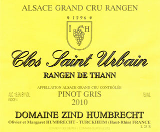 Pinot Gris "CLOS SAINT URBAIN" Pinot Gris "CLOS SAINT URBAIN"