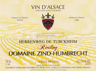 Cuvée 2010 "HERRENWEG DE TURCKHEIM" Cuvée 2010 "HERRENWEG DE TURCKHEIM"