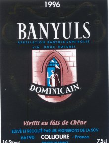 Cuvée 1996 "VIEILLI EN FUT DE CHENE"