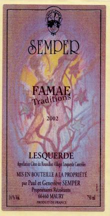 Cuvée FAMAE TRADITION 2002