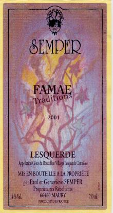 Cuvée FAMAE 2001