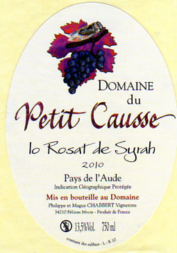 Cuvée "LO ROSAT DE SYRAH"
