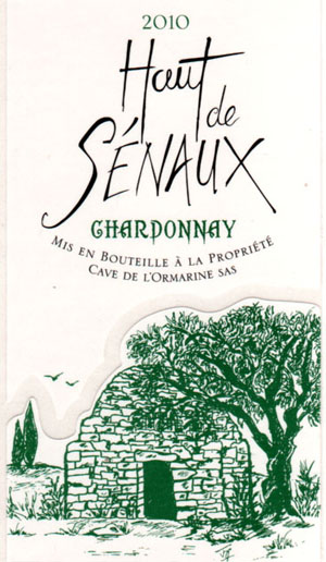 Cuvée 2010 "CHARDONNAY HAUT DE SENAUX"