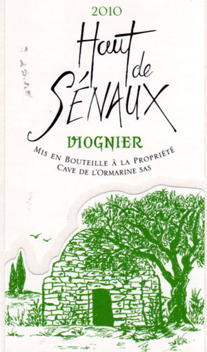 Cuvée 2010 "VIOGNIER HAUT DE SENAUX"